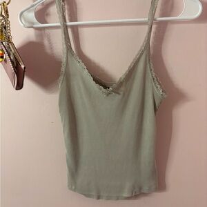 H&M: Lace Trim Tanktop🩶